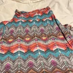 Colorful butter soft maxi skirt